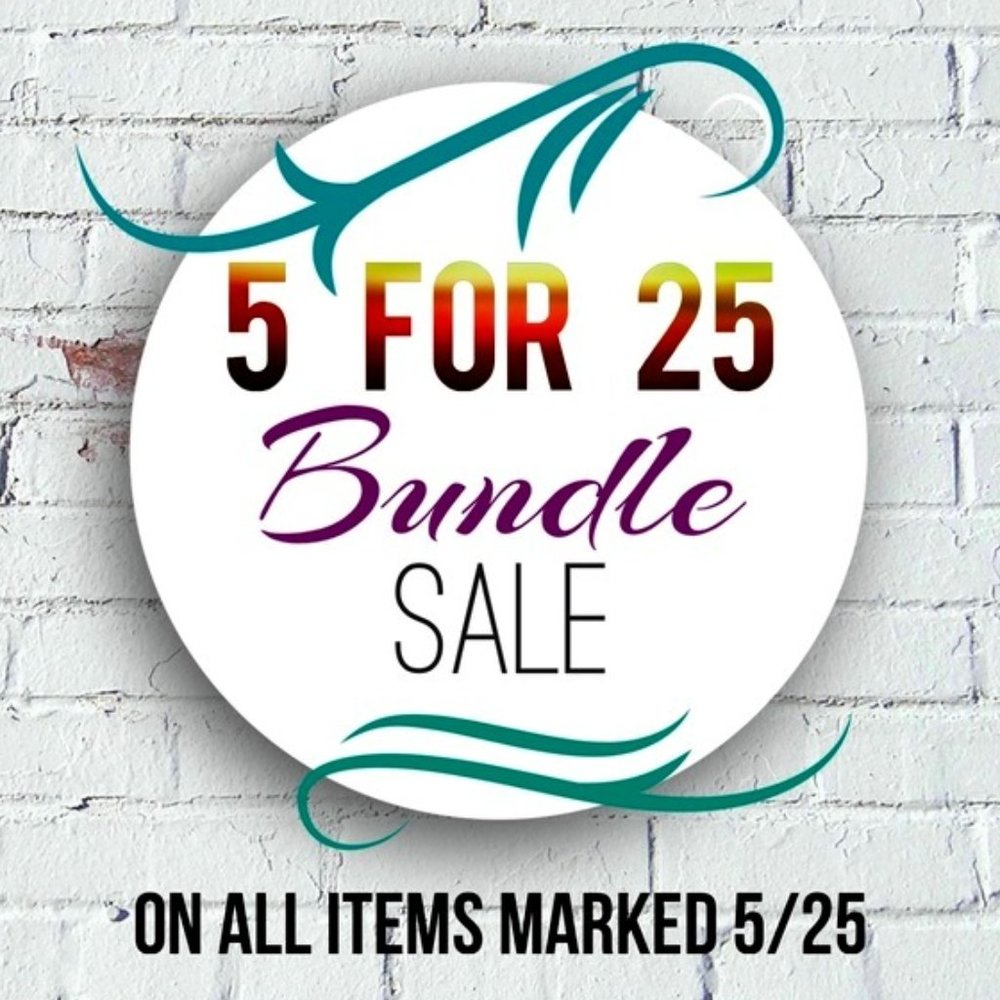 ✨5/$25 ✨30% off 2 or more!! 🎊